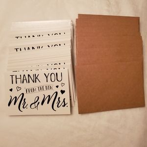 30 Thank you cards